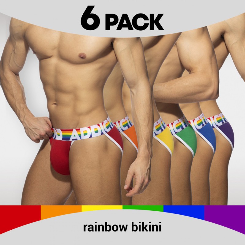 Addicted 6 Pack Rainbow Bikini