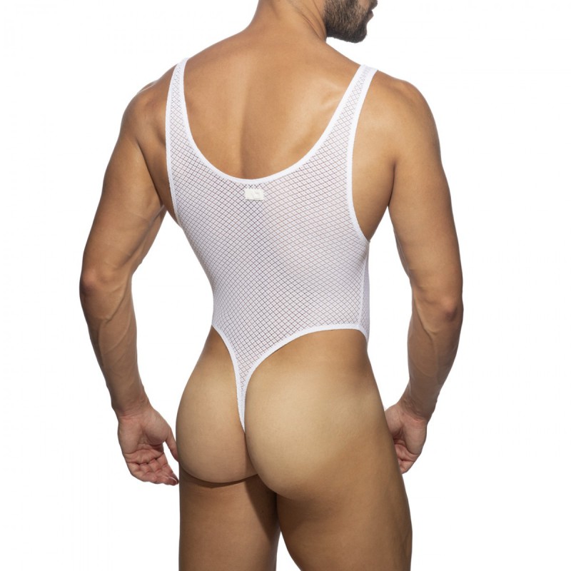 Addicted Fantasy Diamond Bodysuit Thong white