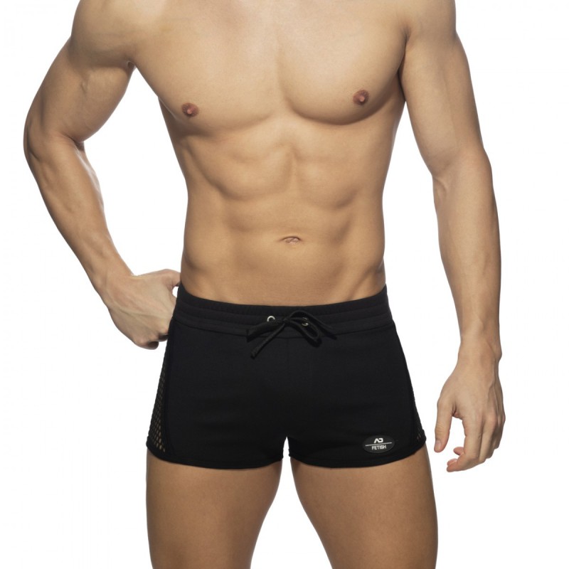 AD Fetish Mesh- Striped short black