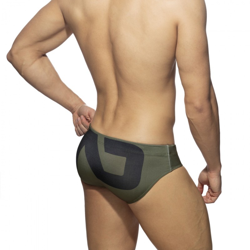 Addicted Extra-Large AD Logo Brief kaki