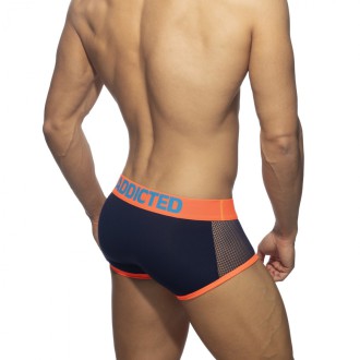 Addicted Neon Mesh Trunk navy