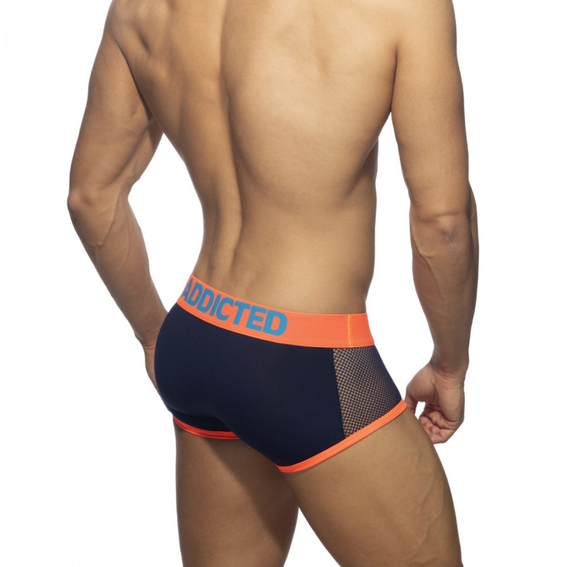 Addicted Neon Mesh Trunk navy