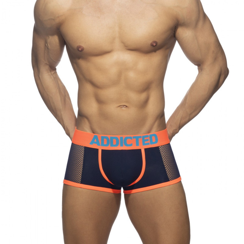 Addicted Neon Mesh Trunk navy