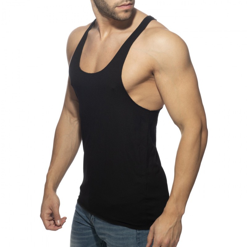 Addicted Tank Back Printed black