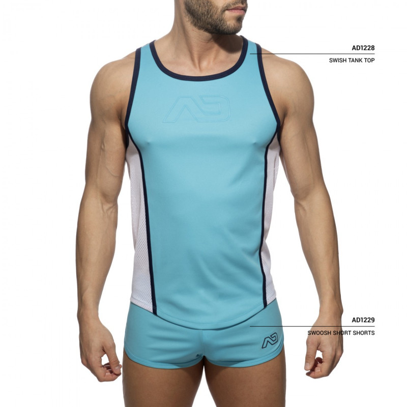 Addicted Swoosh Short Shorts turquoise