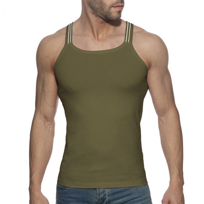 Addicted Sitges Slim Fit Tank Top khaki