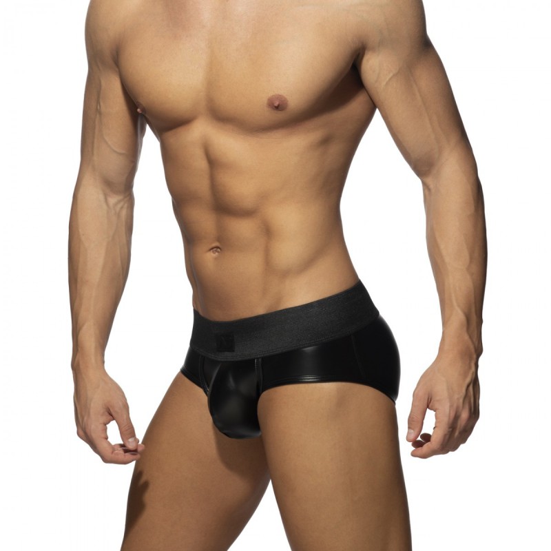 AD Fetish Back Zip Rub Brief