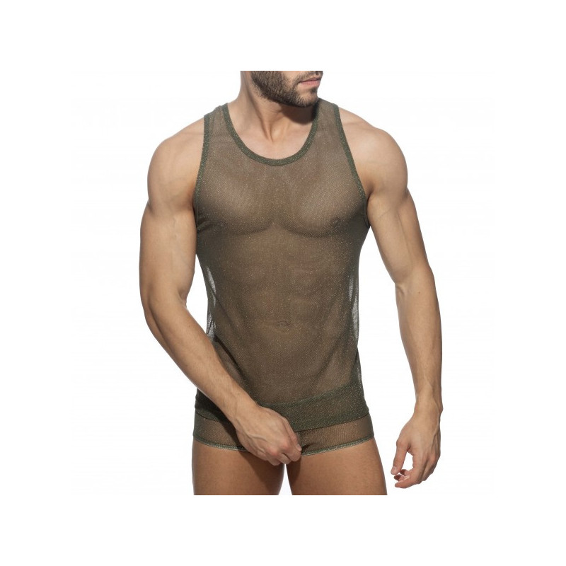 Addicted Charm Tank Top Kaki