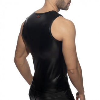 Ad Fetish Rub Shoulder Zip Tank Top black