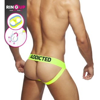 Addicted Ring Up NEON Mesh Jock Yellow