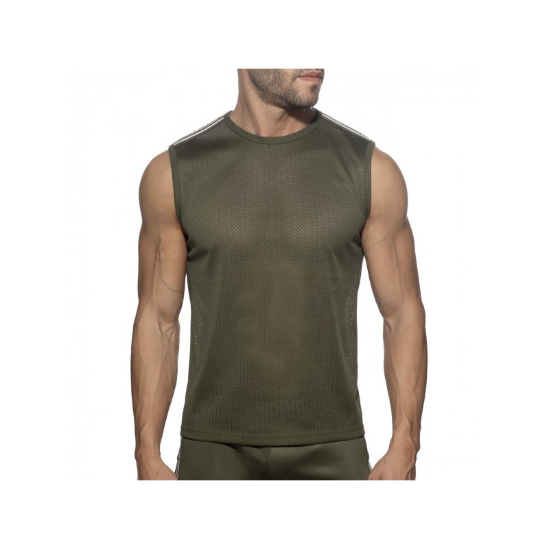 Addicted Nexus Mesh Tank Top Kaki
