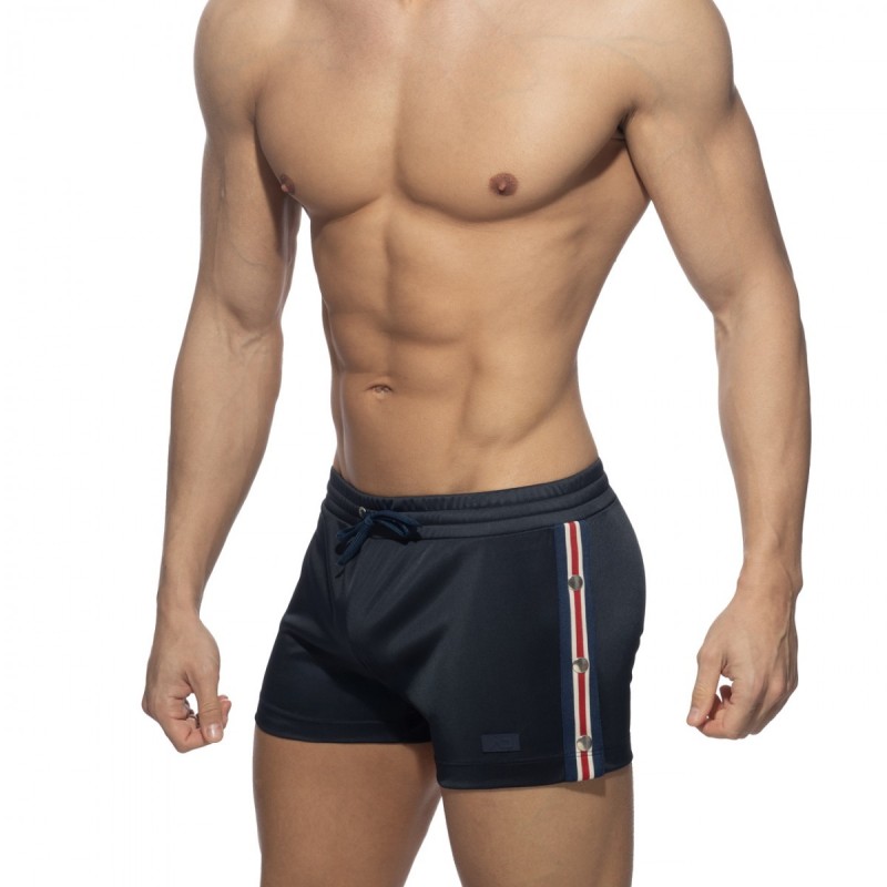 Addicted Nexus Button Shorts Navy