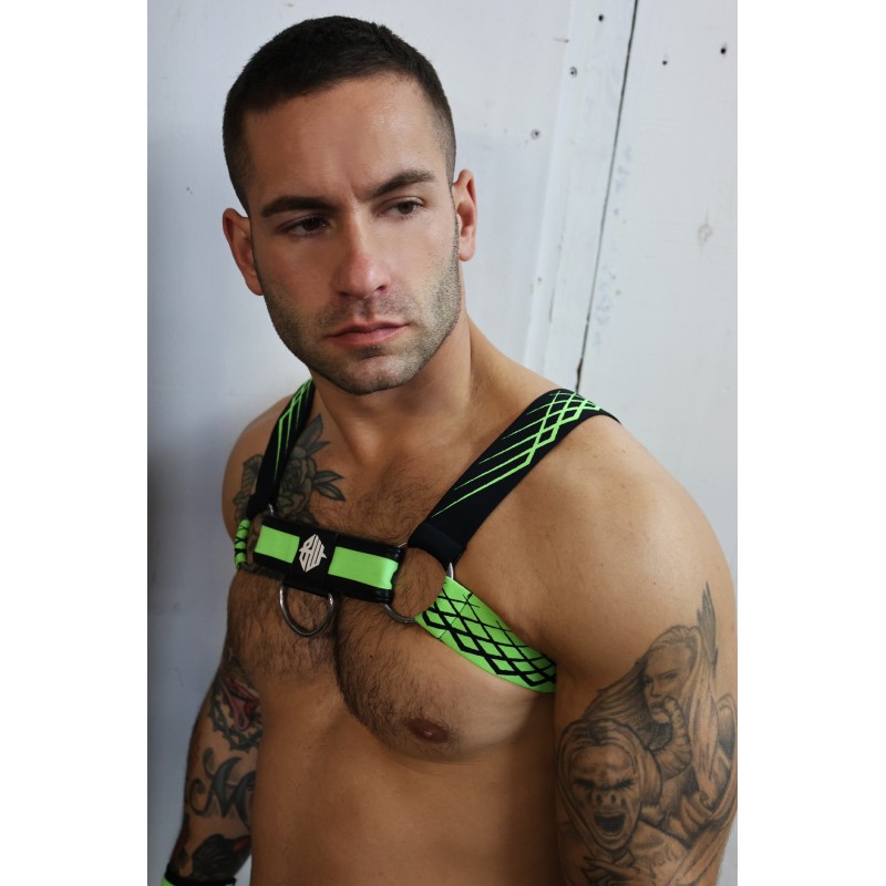BREEDWELL Revolution Bulldog Harness Neon Green