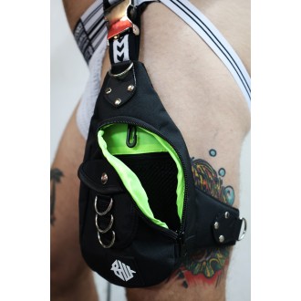 BREEDWELL Hustler Leg Bag Black