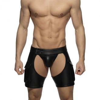 AD Fetish Chaps Shorts Black