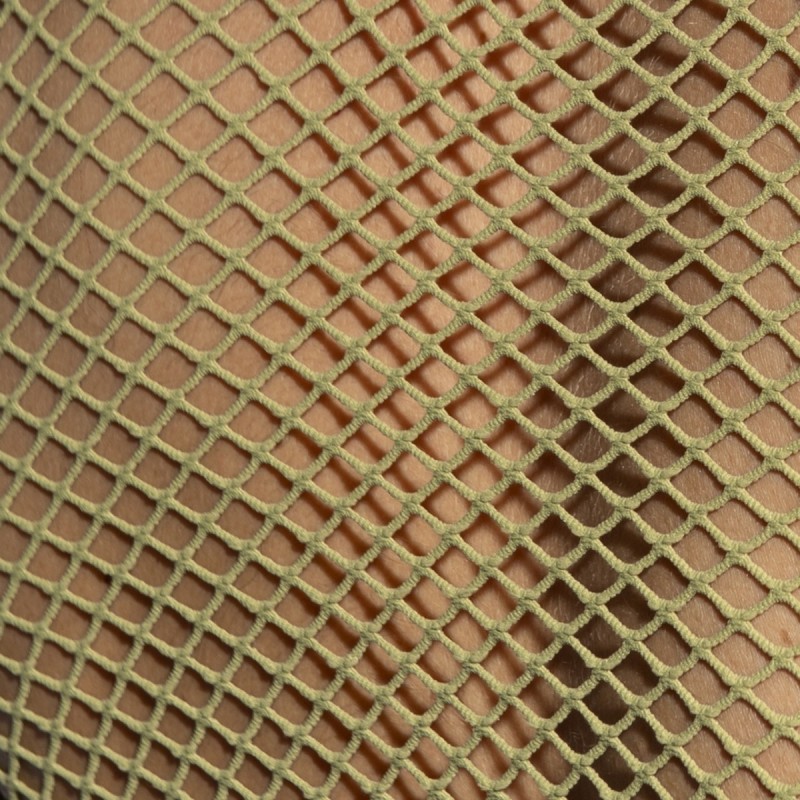 ES Collection Beachy Net Strap Tank Top Kaki