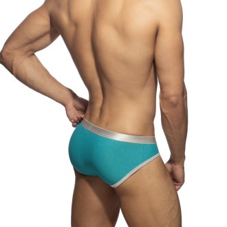 Addicted Shiny Pique Swimderwear Brief Turquoise