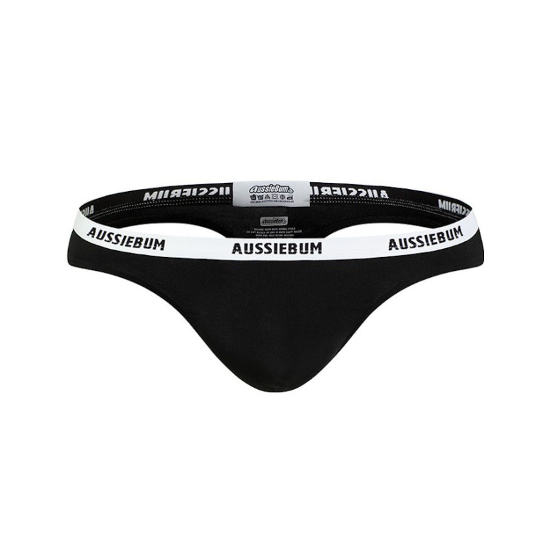 aussieBum Essential Thong Black