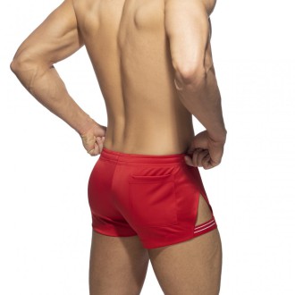 Addicted Side Stripe Short red