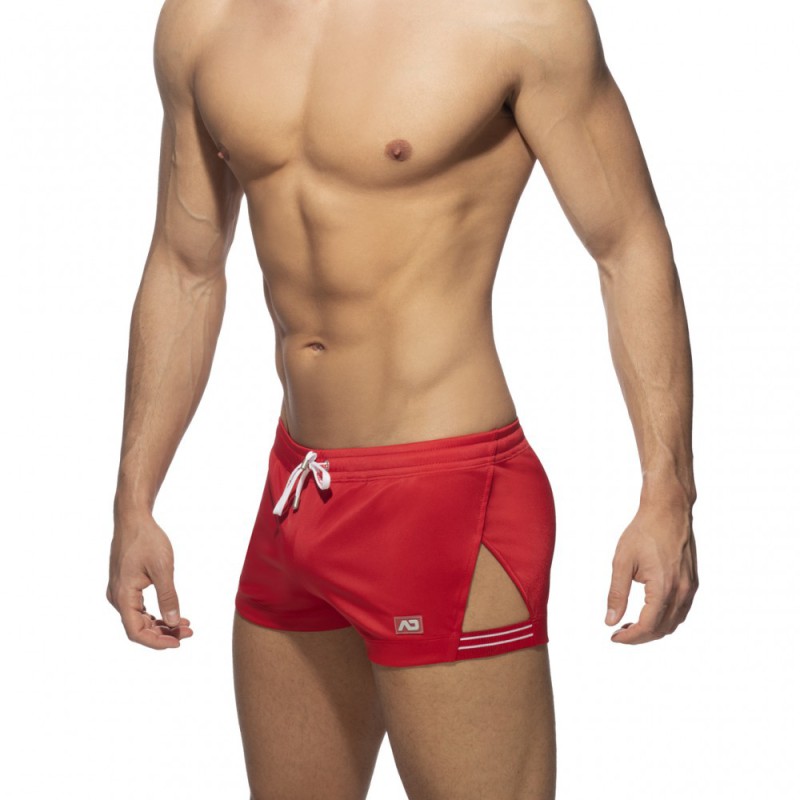 Addicted Side Stripe Short red