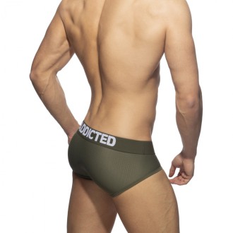 Addicted Push Up Mesh Brief kaki