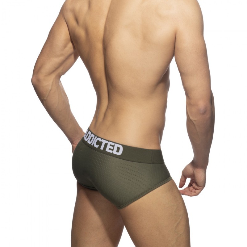 Addicted Push Up Mesh Brief kaki