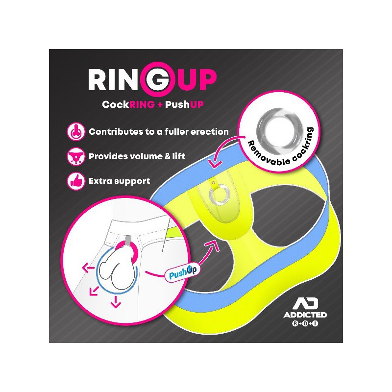 Addicted Neon Cockring Swimderwear neon pink