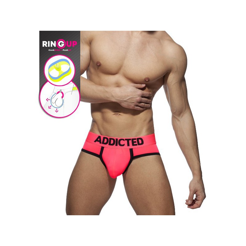 Addicted Neon Cockring Swimderwear neon pink