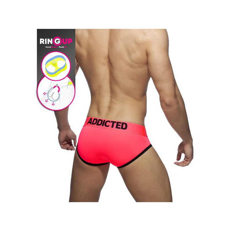 Addicted Neon Cockring Swimderwear neon pink