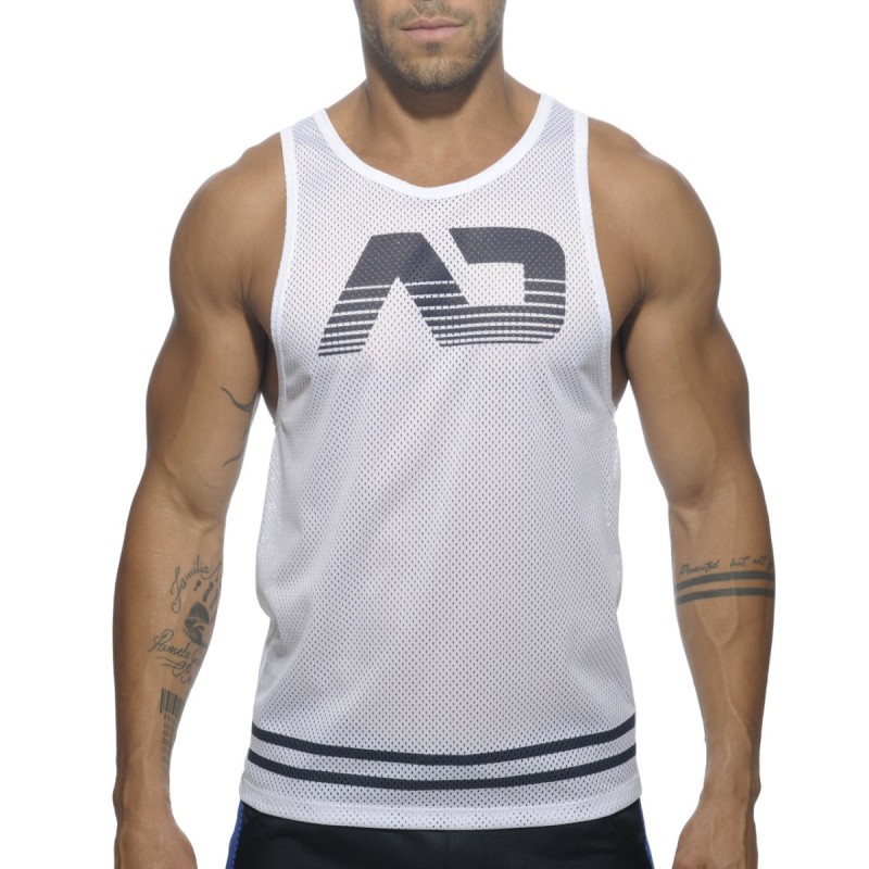 AD Mesh Tanktop white