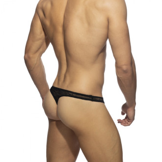 Addicted Flowery Lace Thong black
