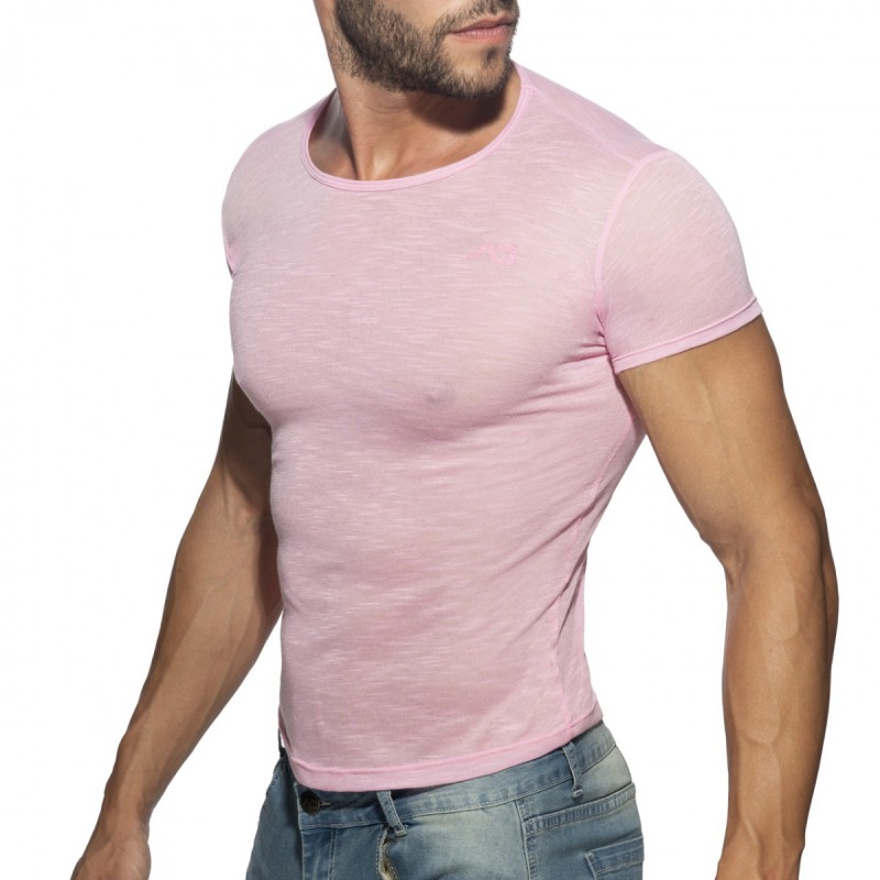 Addicted Thin Flame T-Shirt Pink